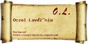 Oczel Lavínia névjegykártya